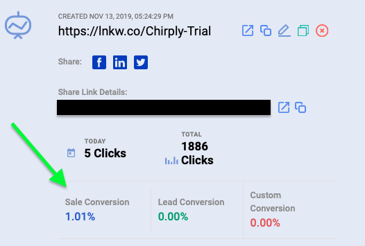 Link Wizard Conversion Details