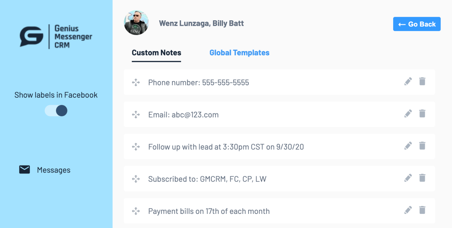 Genius Messenger CRM Full Demo, Pricing And Review