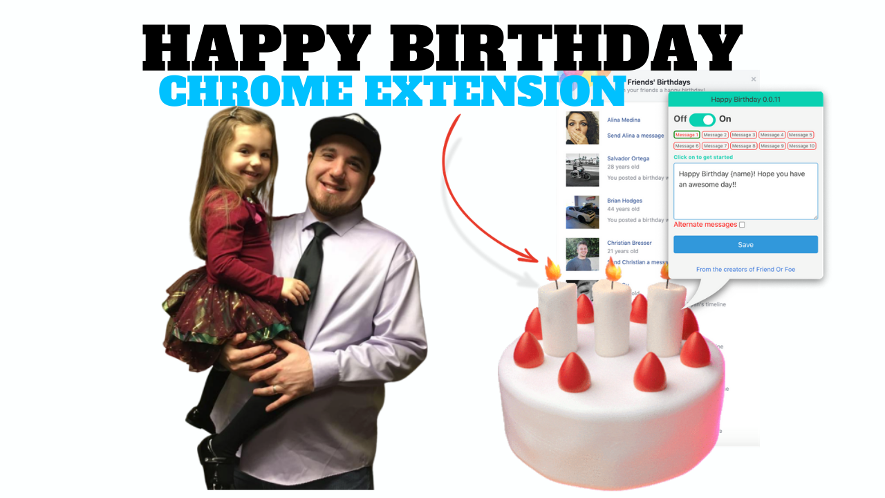 Happy Birthday Chrome Extension