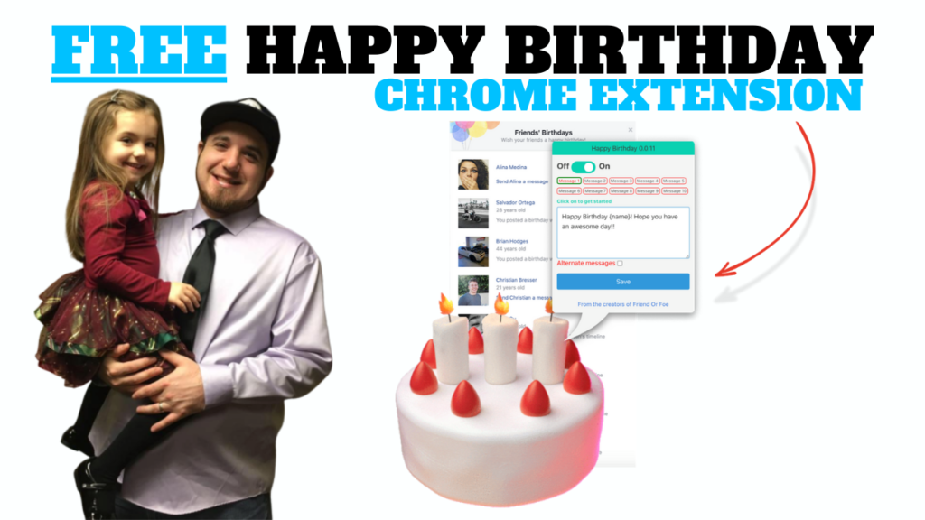 Happy Birthday Chrome Extension