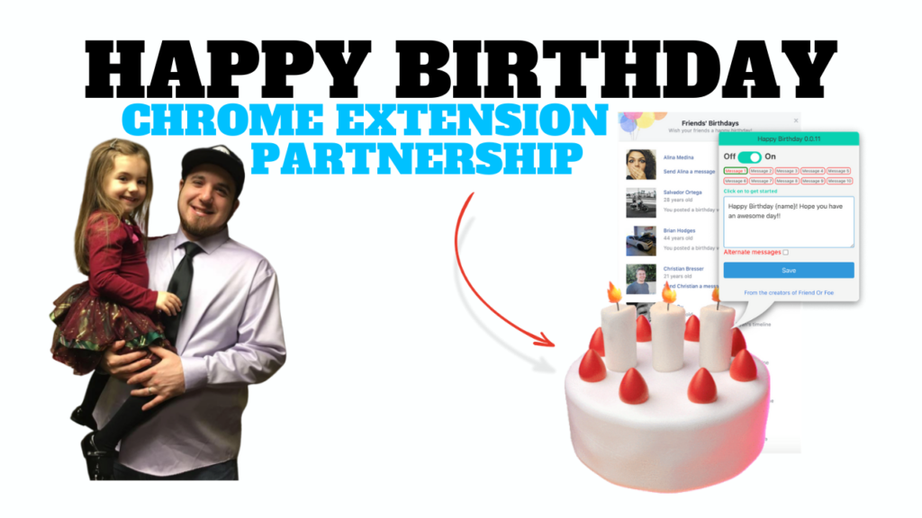 Happy Birthday Chrome Extension Partnership